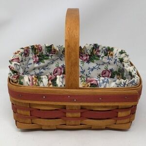 𝅺LONGABERGER 1994 MOTHERS DAY BASKET & cloth liner